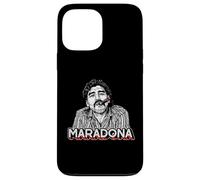 Custodia per iPhone 13 Pro Max Diego Maradona Vintage Sigaro Retro Calcio Icona