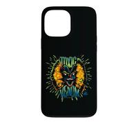 Custodia per iPhone 13 Pro Max Dilofosauro veleno tossico al neon di Jurassic Park