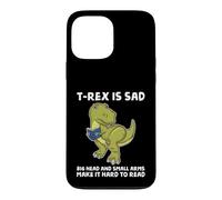 Custodia per iPhone 13 Pro Max Dinosaur Book Lover T Rex Sad Arms troppo corto per il lettore