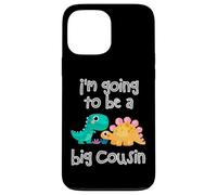 Custodia per iPhone 13 Pro Max Dinosaur Lovers I'm Going To Be A Big Cousin Crew Ragazze Ragazzi