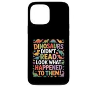 Custodia per iPhone 13 Pro Max Dinosauri divertenti non hanno letto Guarda cosa è successo
