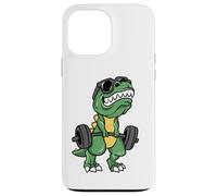 Custodia per iPhone 13 Pro Max Dinosauro T-Rex Short Arms Funny Weightlifting Dino T Rex