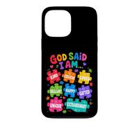 Custodia per iPhone 13 Pro Max Dio ha detto che sono puzzle colorati affermazioni consapevolezza autismo