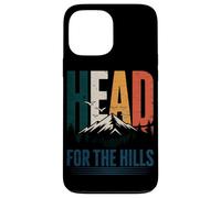 Custodia per iPhone 13 Pro Max Dirigetevi Verso Le Colline Retro Forest Hikers Mountains