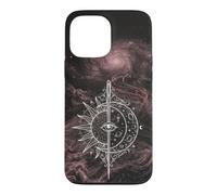 Custodia per iPhone 13 Pro Max Disegno cosmico spirituale dell'equilibrio del sole celeste