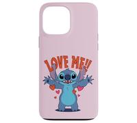 Custodia per iPhone 13 Pro Max Disney Stitch "Love Me!" Funny Valentine's Day