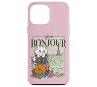 Custodia per iPhone 13 Pro Max Disney The Aristocats Marie Toulouse & Berlioz Bonjour