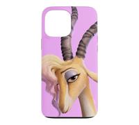 Custodia per iPhone 13 Pro Max Disney Zootopia 2 Gazelle Pop Star Big Face Purple-Pink
