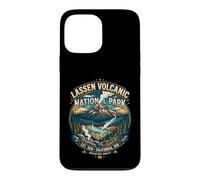 Custodia per iPhone 13 Pro Max Distintivo da viaggio retrò del Parco Nazionale Vulcanico della California di