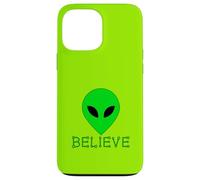 Custodia per iPhone 13 Pro Max DIVERTENTE ALIENO PICCOLO UOMO VERDE CREDERE