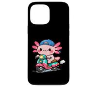 Custodia per iPhone 13 Pro Max DIVERTENTE AXOLOTL IN GUIDA IN SCOOTER
