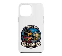 Custodia per iPhone 13 Pro Max Divertente bassotto andando alle nonne guida