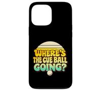 Custodia per iPhone 13 Pro Max Divertente biliardo Snooker Break Where's The Cue Ball