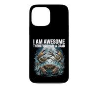Custodia per iPhone 13 Pro Max Divertente camicia di granchio I Am Awesome Ocean Meme per i cacciatori di granchi