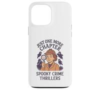Custodia per iPhone 13 Pro Max Divertente Crime Horror Thriller Detective Book Reader Lettura