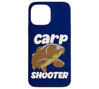 Custodia per iPhone 13 Pro Max Divertente Fish Hunter Carp Shooter Citazione Pesce D'acqua Dolce Fisher