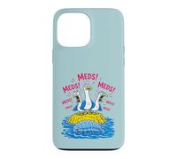 Custodia per iPhone 13 Pro Max Divertente Infermiera Gabbiano Urlo Meds Pun Pill Bug Umorismo Medico