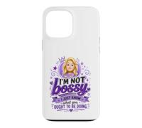 Custodia per iPhone 13 Pro Max Divertente prepotente bionda cartone animato donna viola regina dicendo