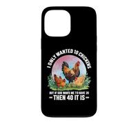Custodia per iPhone 13 Pro Max Divertente proprietario dell'agricoltore di polli che dice, meme dell'azienda agricola del pollame del pollo