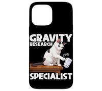 Custodia per iPhone 13 Pro Max Divertente specialista di ricerca sulla gravità del gatto amante dei gatti proprietario di gattini