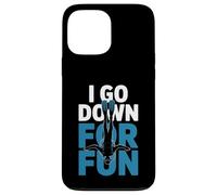 Custodia per iPhone 13 Pro Max Divertente Vado giù per divertimento Immersioni subacquee Amante dell'oceano