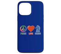 Custodia per iPhone 13 Pro Max DIVERTENTI SCACCHI AMORE PACE CON ICONE