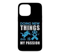 Custodia per iPhone 13 Pro Max Doing New Things Is My Passion Dive Funny Scuba Diving Diver