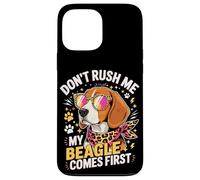 Custodia per iPhone 13 Pro Max Don't Rush Me My Beagle Comes First Dog Lover