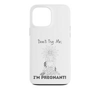 Custodia per iPhone 13 Pro Max Don't Try Me I'm Pregnant Earth Day Naturale Mamma Verde Madre