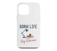 Custodia per iPhone 13 Pro Max Dorm Life Big Dreams Desk Lamp College Student Motivation