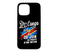 Custodia per iPhone 13 Pro Max DR Congo Giorno dell'Indipendenza 30 giugno Bandiera e Emblema Congolese
