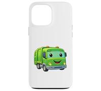 Custodia per iPhone 13 Pro Max Dumpy The Garbage Truck Sorridente Personaggio Design per Bambini
