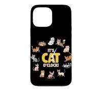 Custodia per iPhone 13 Pro Max È Cat O'Clock! Divertente amante degli animali gatti razze gattino carino