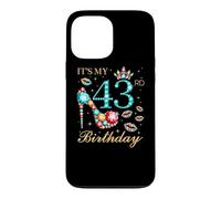 Custodia per iPhone 13 Pro Max È il mio 43esimo compleanno Carina reginetta del compleanno di 43 anni