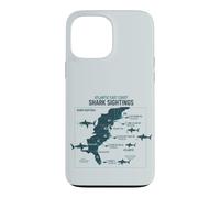 Custodia per iPhone 13 Pro Max East Coast Shark Sightings Cool Map
