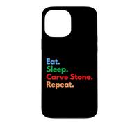 Custodia per iPhone 13 Pro Max Eat Sleep Carve Stone Repeat per intagliatori di pietre e amanti