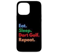 Custodia per iPhone 13 Pro Max Eat Sleep Dart Golf Repeat per i giocatori di golf e gli amanti delle freccette