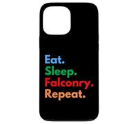 Custodia per iPhone 13 Pro Max Eat Sleep Falconry Repeat per falconieri e amanti dei falchi