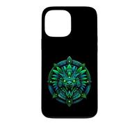 Custodia per iPhone 13 Pro Max Emblema del tempio incandescente della reliquia del serpente piumato
