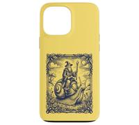 Custodia per iPhone 13 Pro Max Enchanted Wizard Lumaca Rider Vintage Fantasy Art Divertente