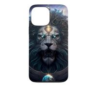 Custodia per iPhone 13 Pro Max Epico Leone il segno zodiacale della forza
