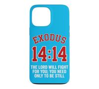 Custodia per iPhone 13 Pro Max Esodo 14:14 | Il Signore combatterà per te | Fede Biblica