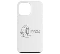 Custodia per iPhone 13 Pro Max Estetica della lanterna lunare del mese sacro islamico di Ramadan Mubarak