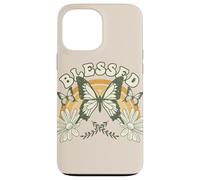 Custodia per iPhone 13 Pro Max Estetica floreale arcobaleno farfalla benedetta