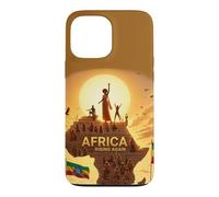 Custodia per iPhone 13 Pro Max Ethiopian Flag Rasta Africa Rising again from Ethiopia