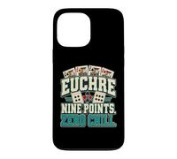 Custodia per iPhone 13 Pro Max Euchre Gioco di Carte Euchre Nine Points Zero Chill, Giocatore di Carte