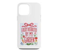 Custodia per iPhone 13 Pro Max Facilmente distratto dal mio giardino Giardinaggio Fiori Verdure