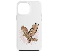 Custodia per iPhone 13 Pro Max Falco dalla coda rossa indiani nativi americani e natura solare