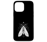 Custodia per iPhone 13 Pro Max Falena Luna Geometria Sacra Arte Mistica