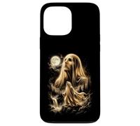 Custodia per iPhone 13 Pro Max Fantasma che ulula alla luna Meme Costume di Halloween 2026